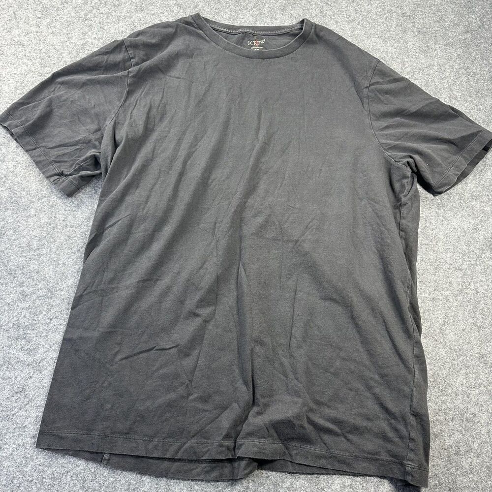J.Crew Shirt Mens 2XLT Gray Crew Neck Broken-In Tee Tagless Cotton Big & Tall